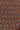 Navy, orange and white geometric pattern tie with repeating diamond and hexagon motifs.