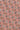Pink tie fabric with geometric diamond and square pattern in brown and cream.