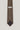 Tan birdseye patterned tie with dark square tip and Jack Victor label.