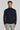 Alt view Beaudry Wool, Silk and Cashmere Mock Neck Sweater in Navy