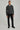 Canora Charcoal Donegal Lambswool and Cashmere Quarter Zip Sweater