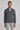 Murray Charcoal Solid Cotton and Silk Full Zip Sweater