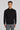 Alt view Redfern Wool, Silk and Cashmere Long Sleeve Polo in Black