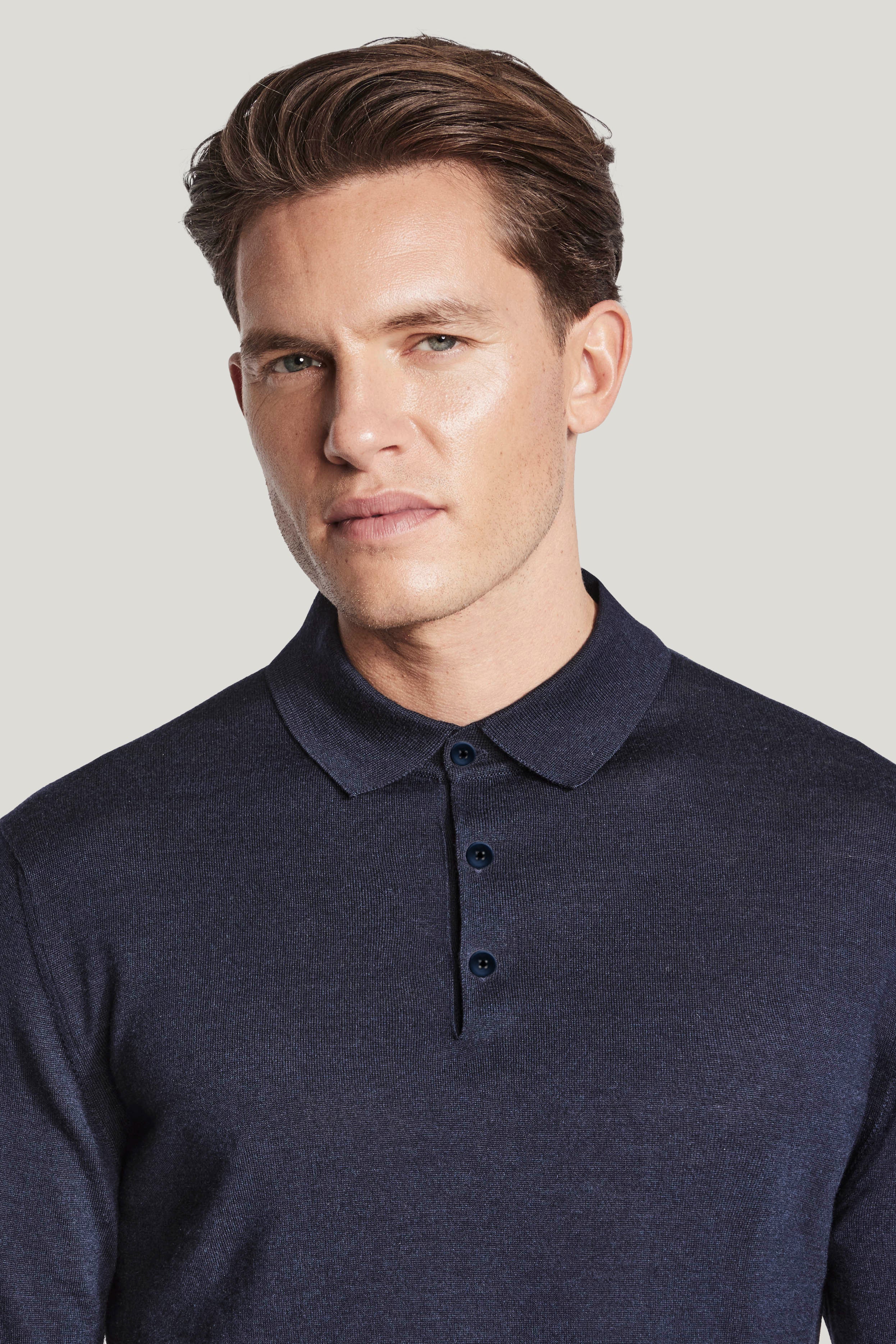 Alt view 1 Navy Long-Sleeve Polo