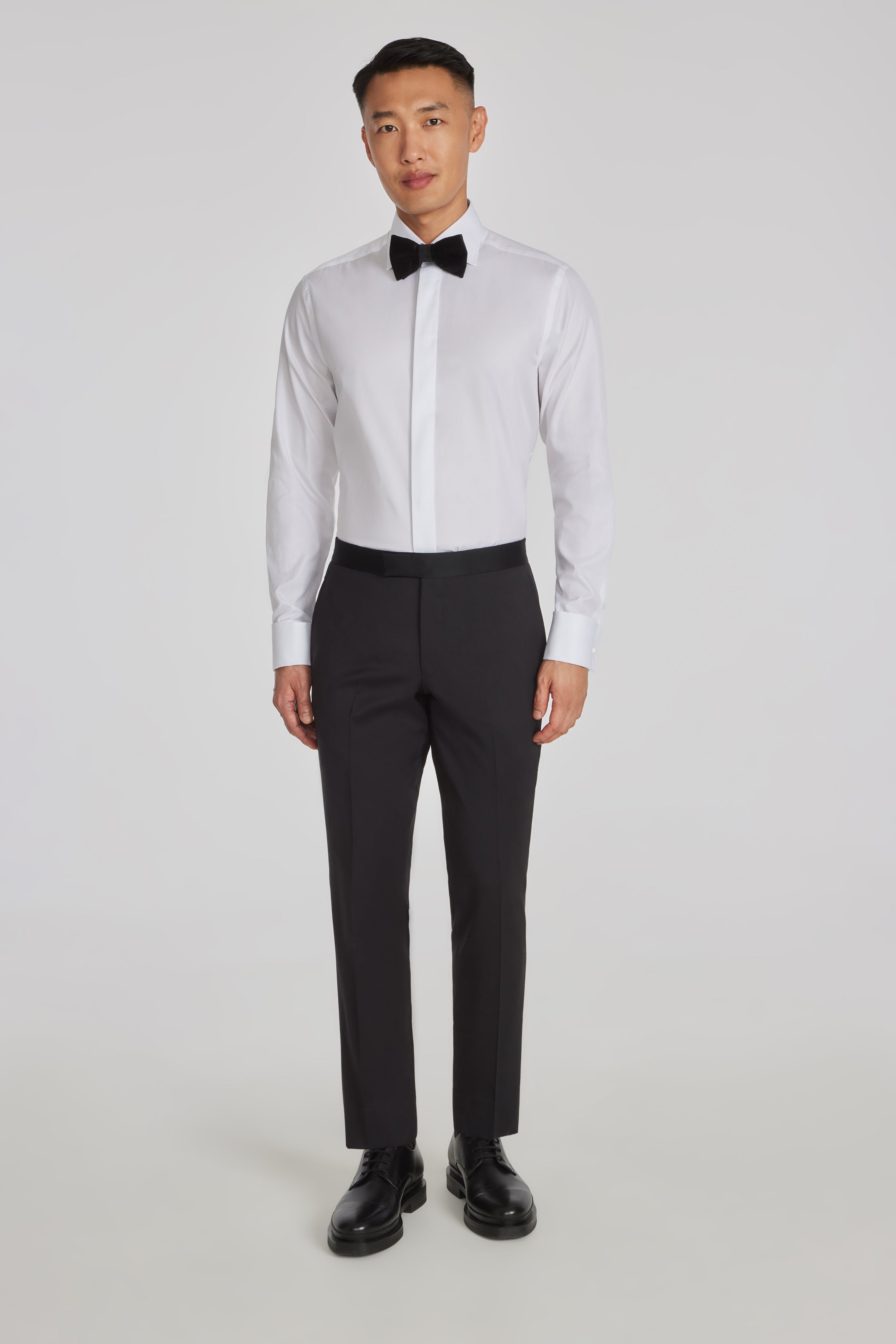 Alt view 2 Formal Cotton Tuxedo Shirt in White