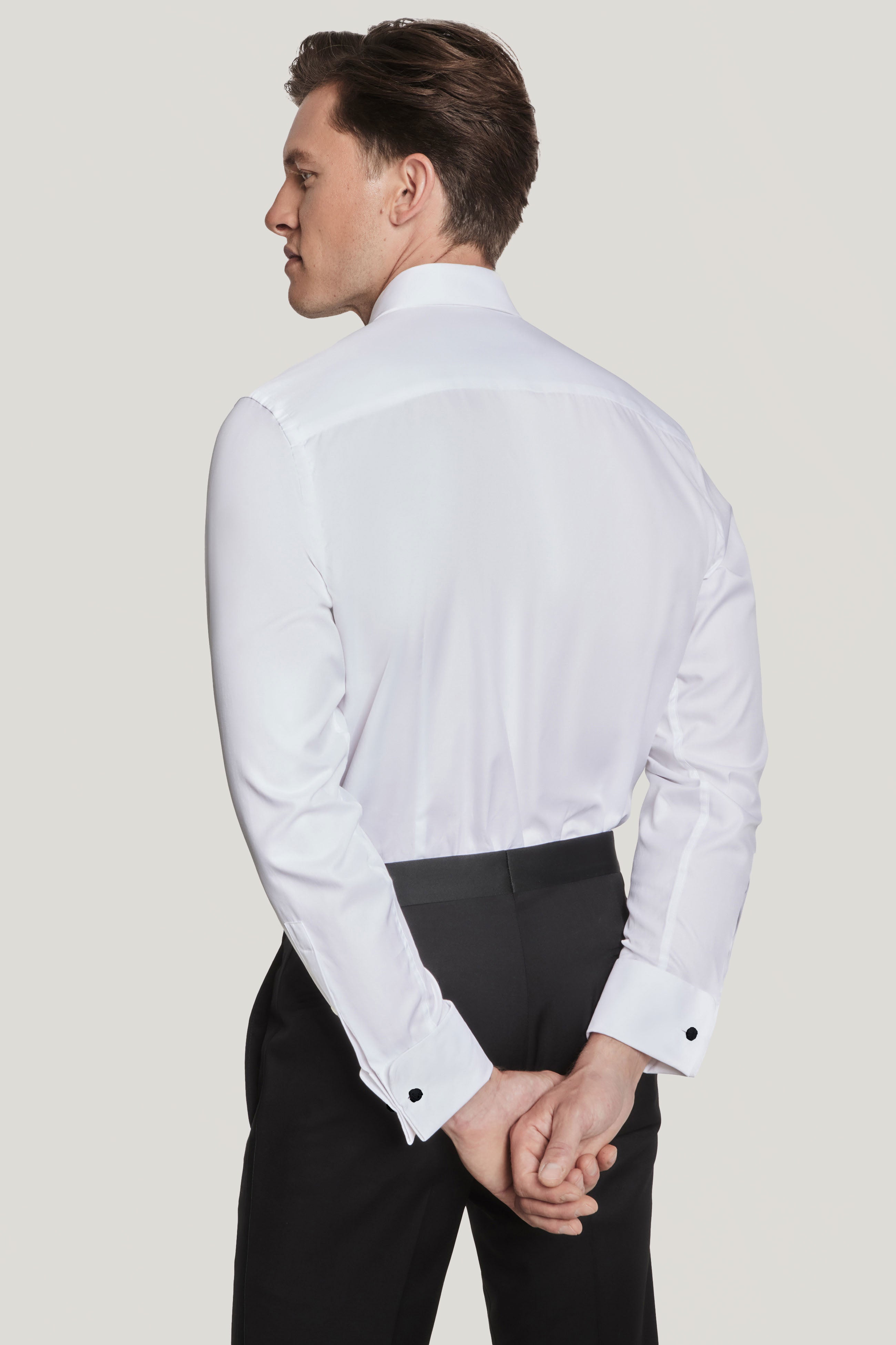 white dress shirt for tuxedo White Tuxedo Shirt