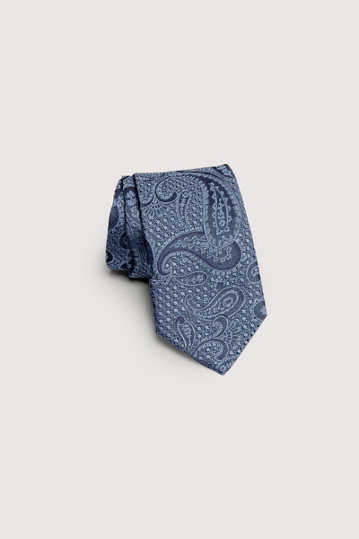 Jack Victor Men's Blue Paisley Woven Tie