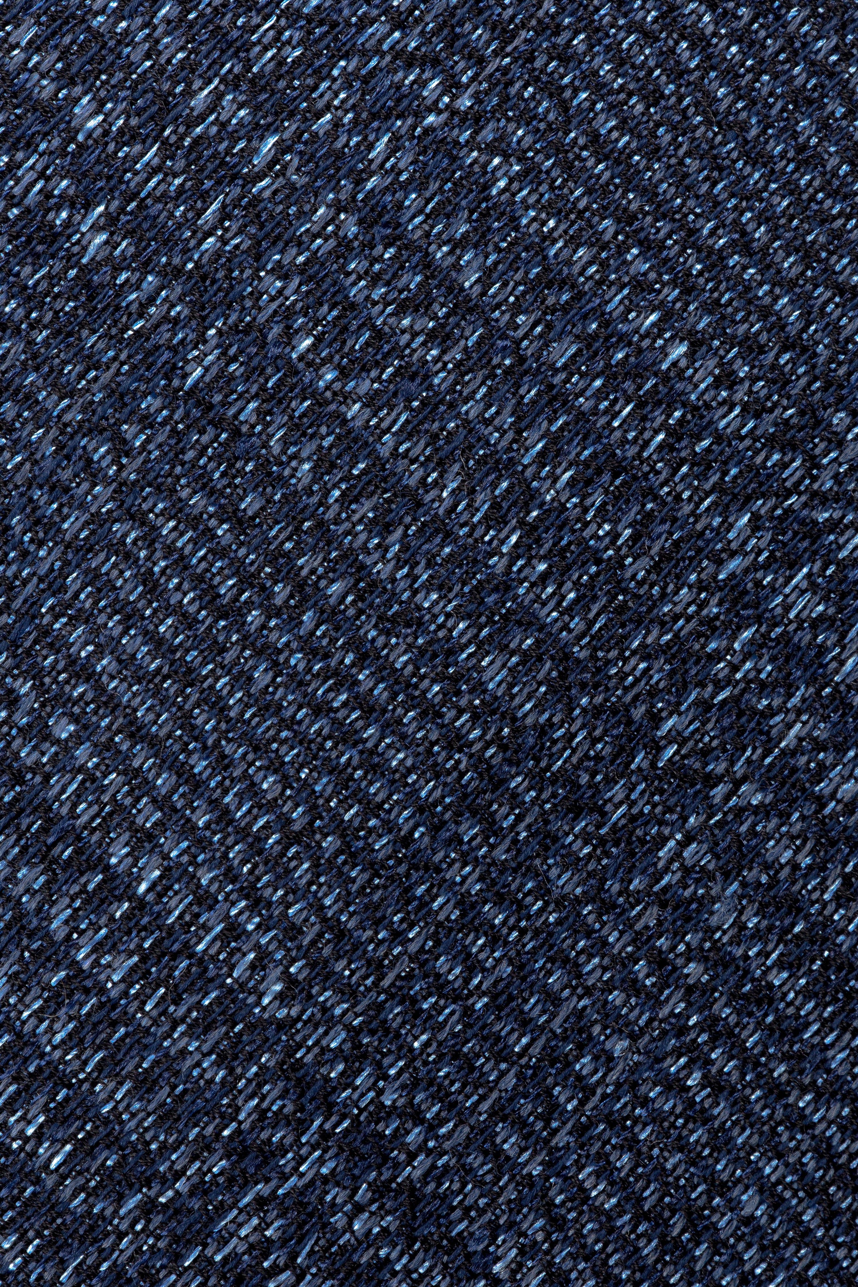 Alt view 1 Navy Plaid Woven Tie