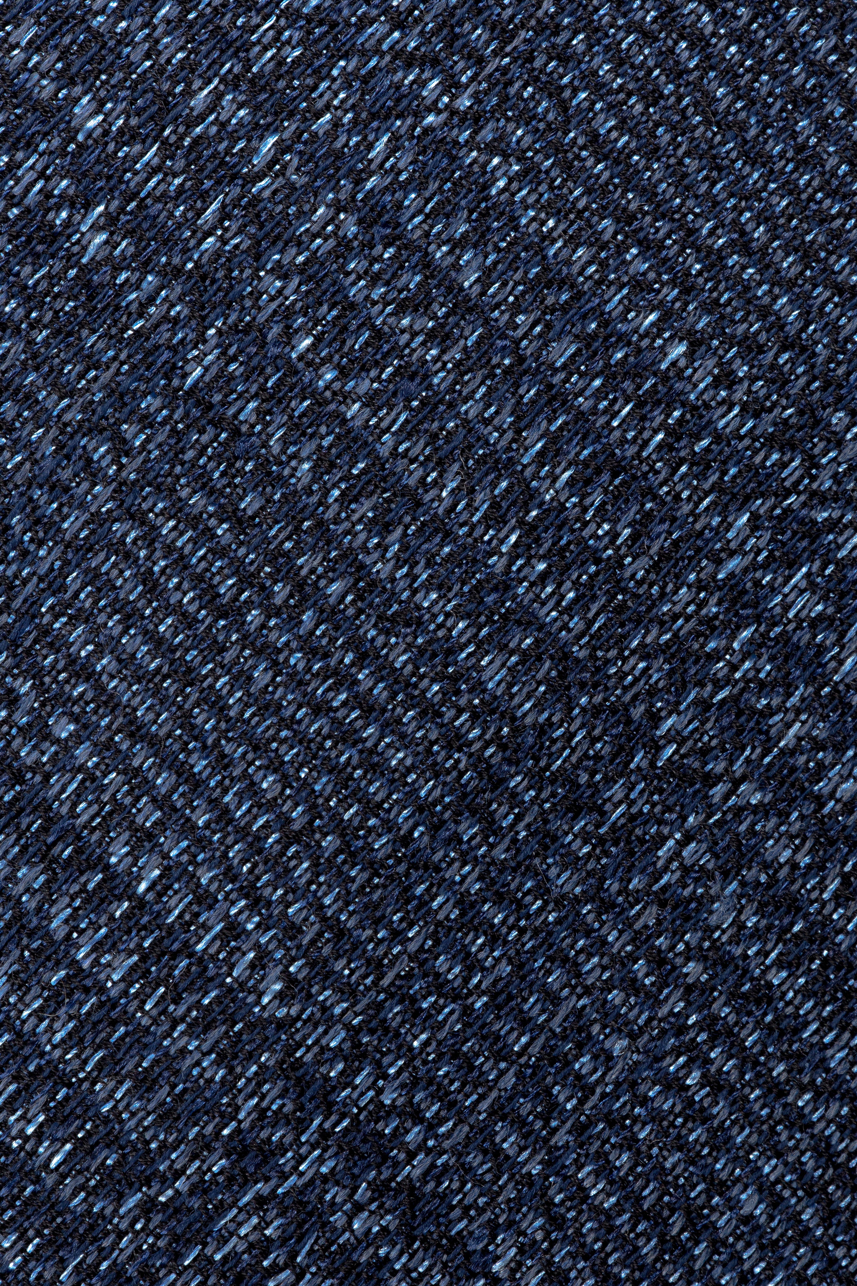 Alt view 1 Glen Plaid Woven Tie in Navy