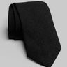 Bowman Solid Woven Tie in Black-Jack Victor