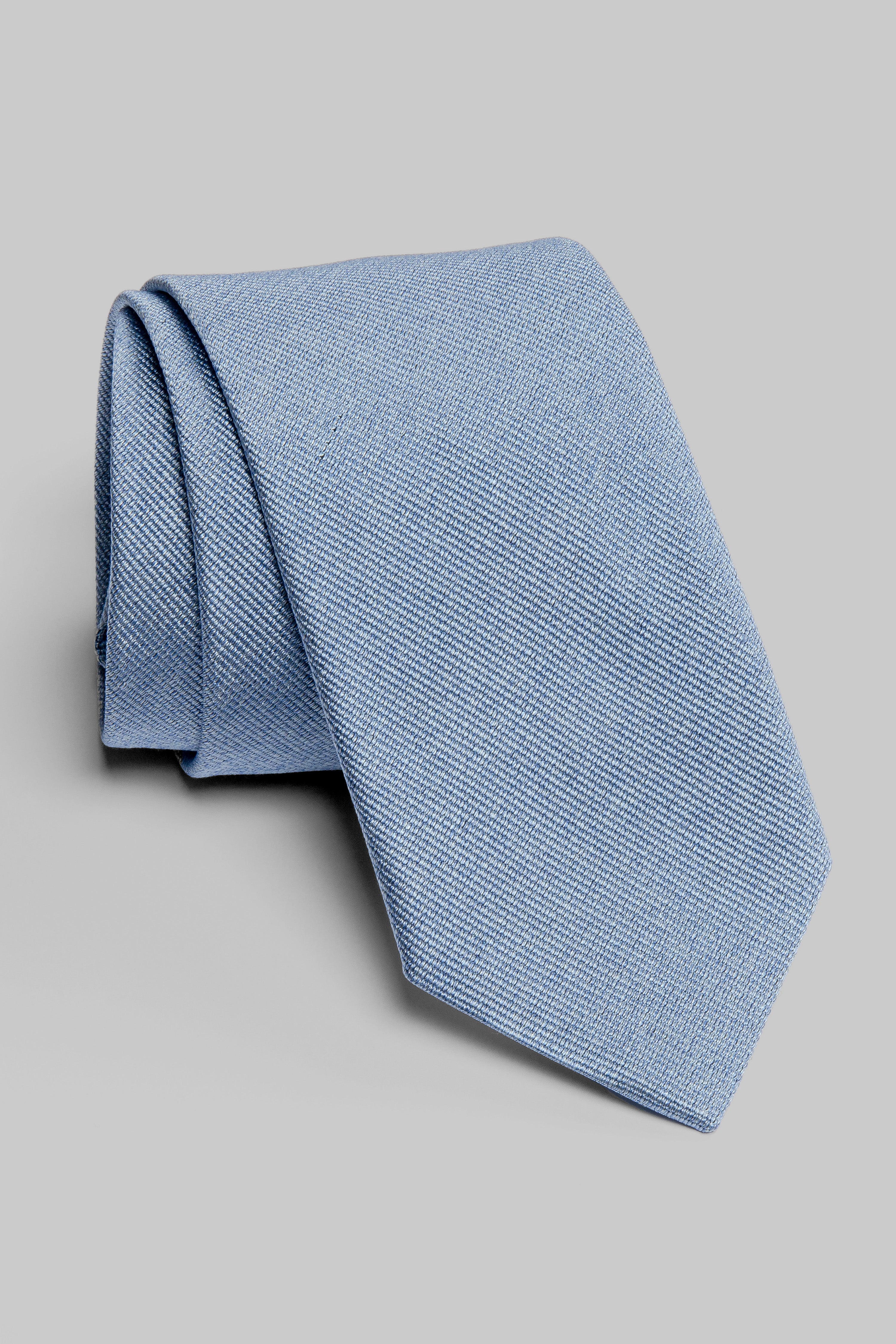 Alt view Bowman Solid Woven Tie in Blue