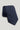Navy blue solid tie with diagonal textured weave pattern displayed folded against neutral background.