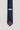 Navy textured tie with burgundy square detail at tip and Jack Victor brand label.