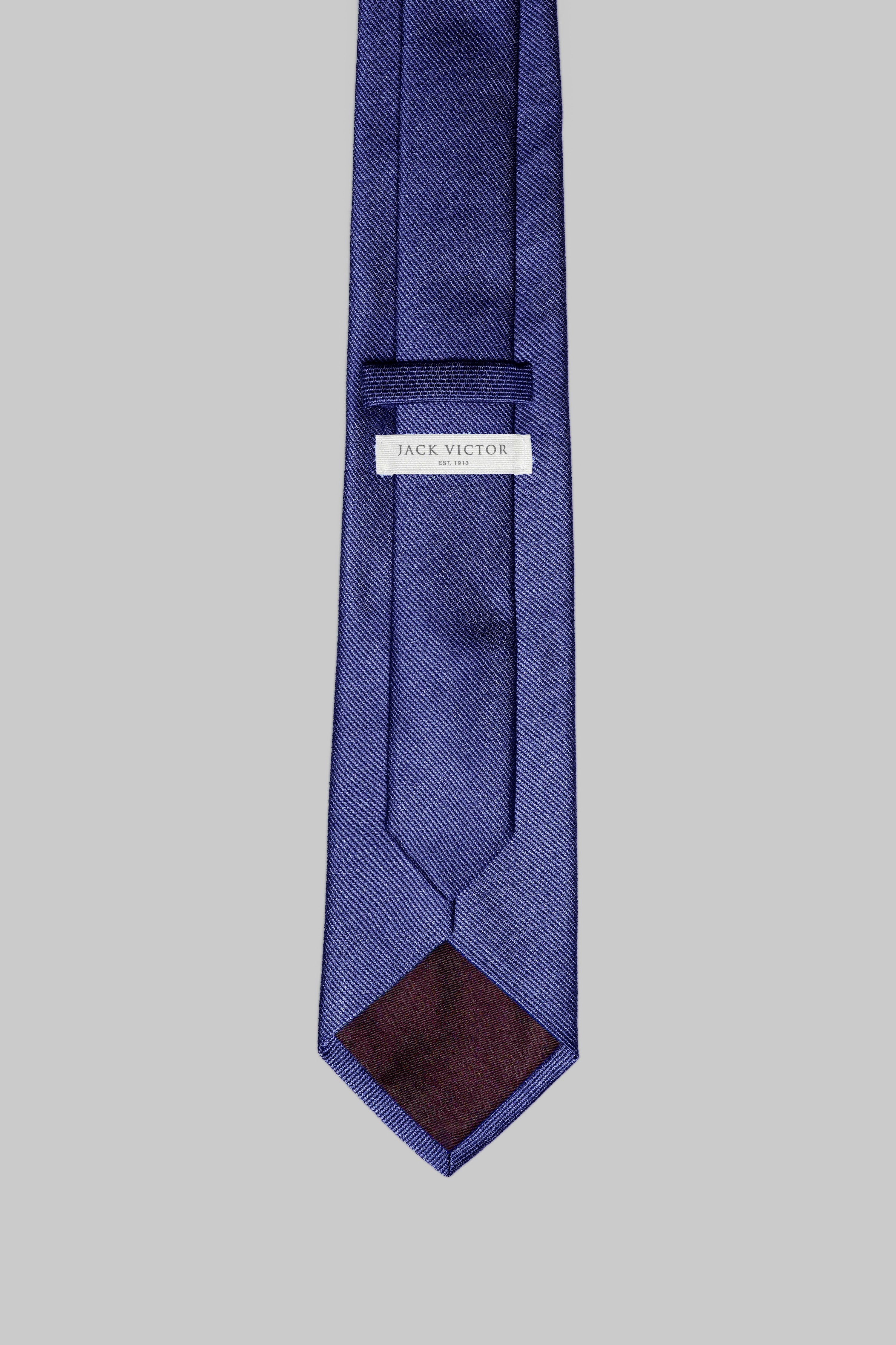 Alt view 2 Bowman Solid Woven Tie in Denim Blue