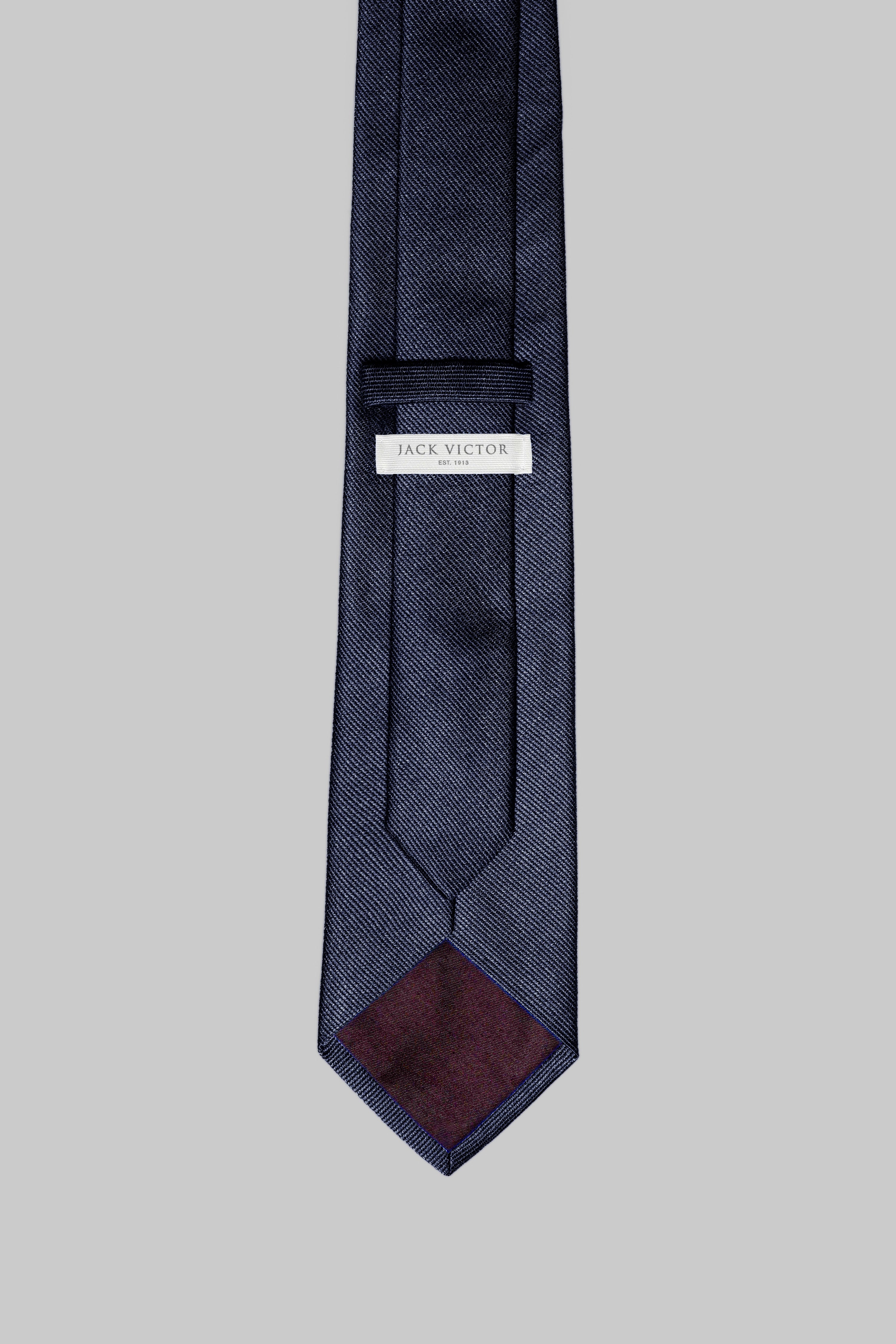 Alt view 3 Bowman Solid Woven Tie in Navy