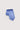 Palace blue solid tie with diagonal ribbed texture, displayed folded against a neutral background.