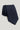 Navy tie with white pindot pattern throughout.