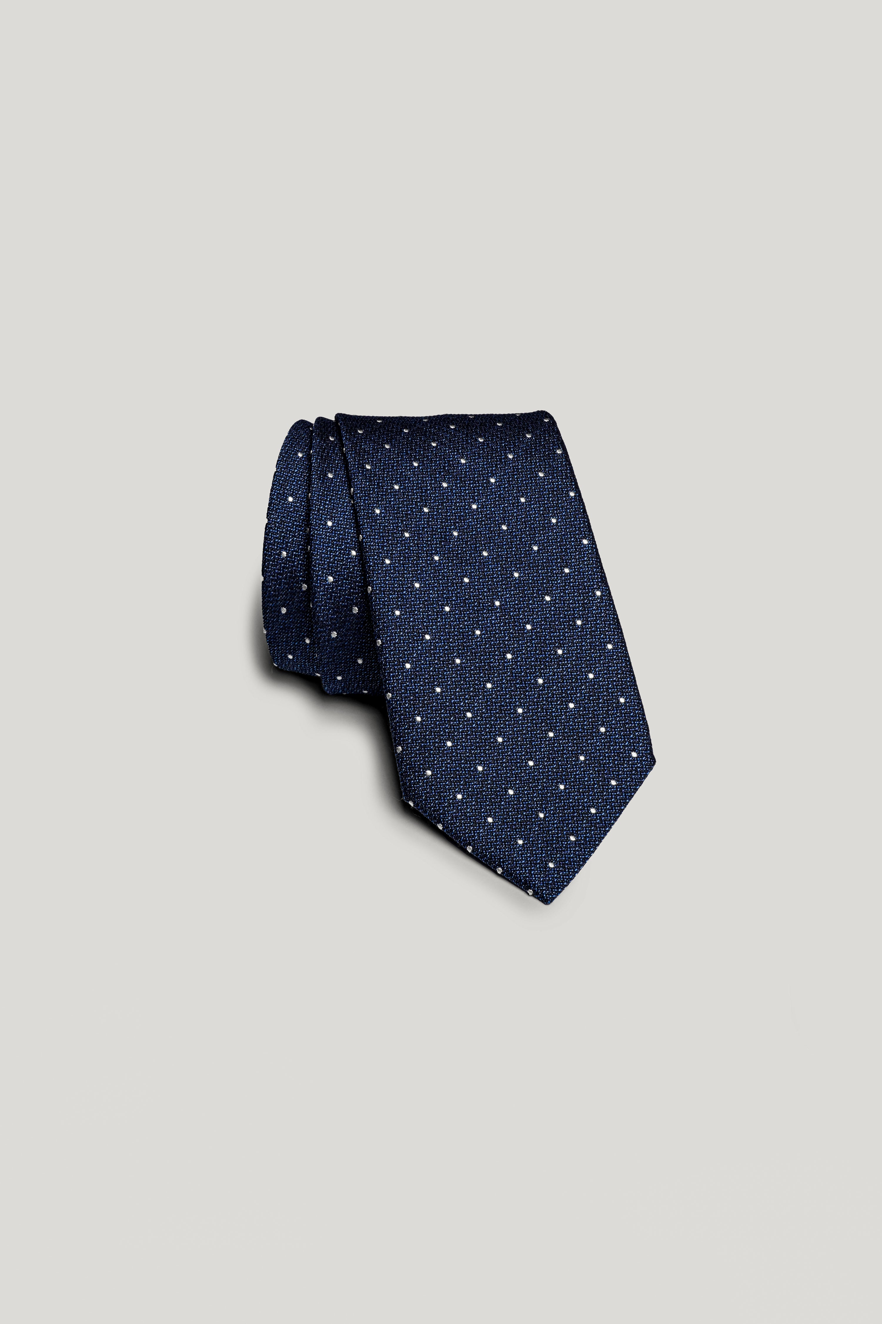Pindot Jack Victor Men's Pindot Woven Tie in Palace Blue