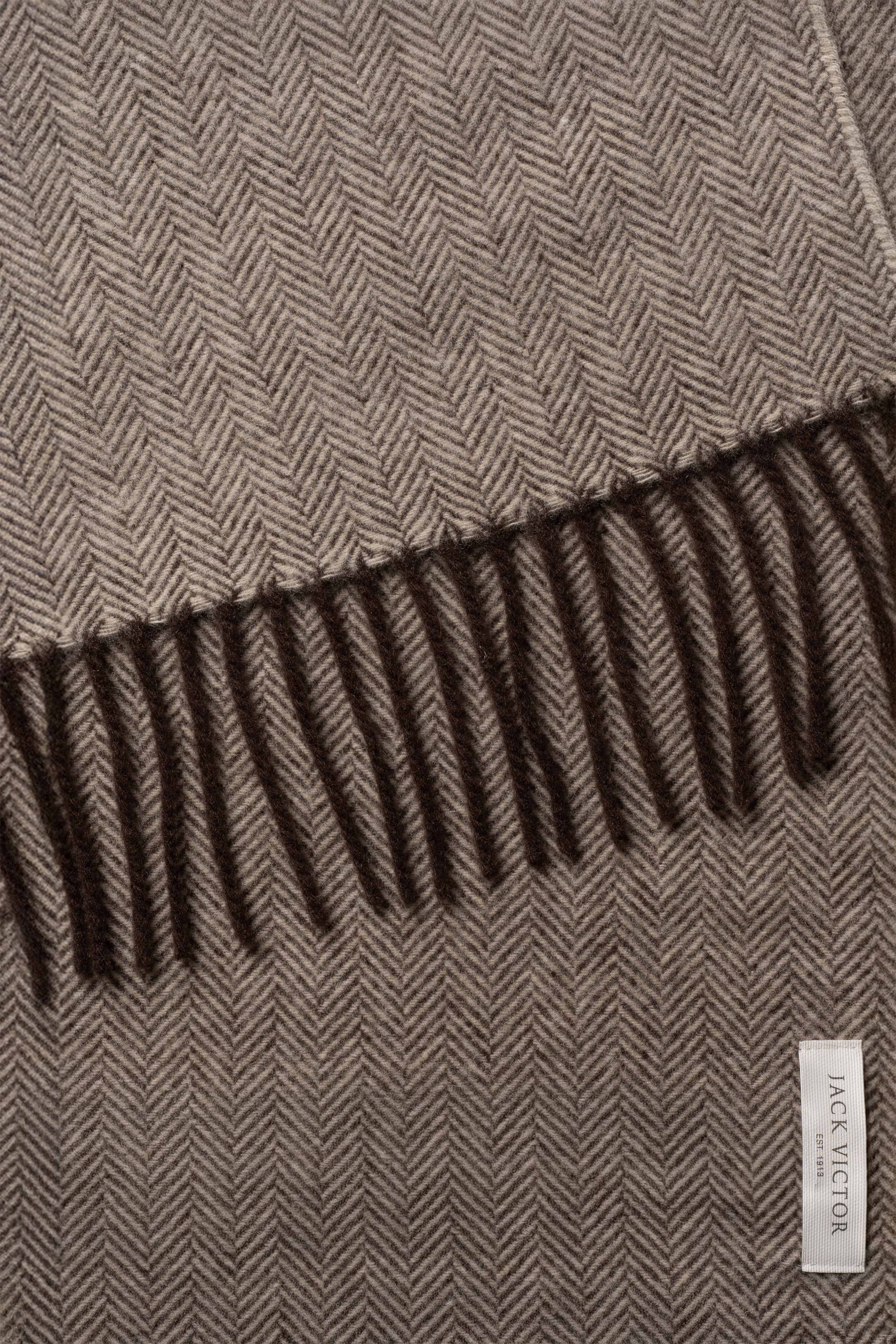 Alt view 1 Oatmeal Herringbone Scarf