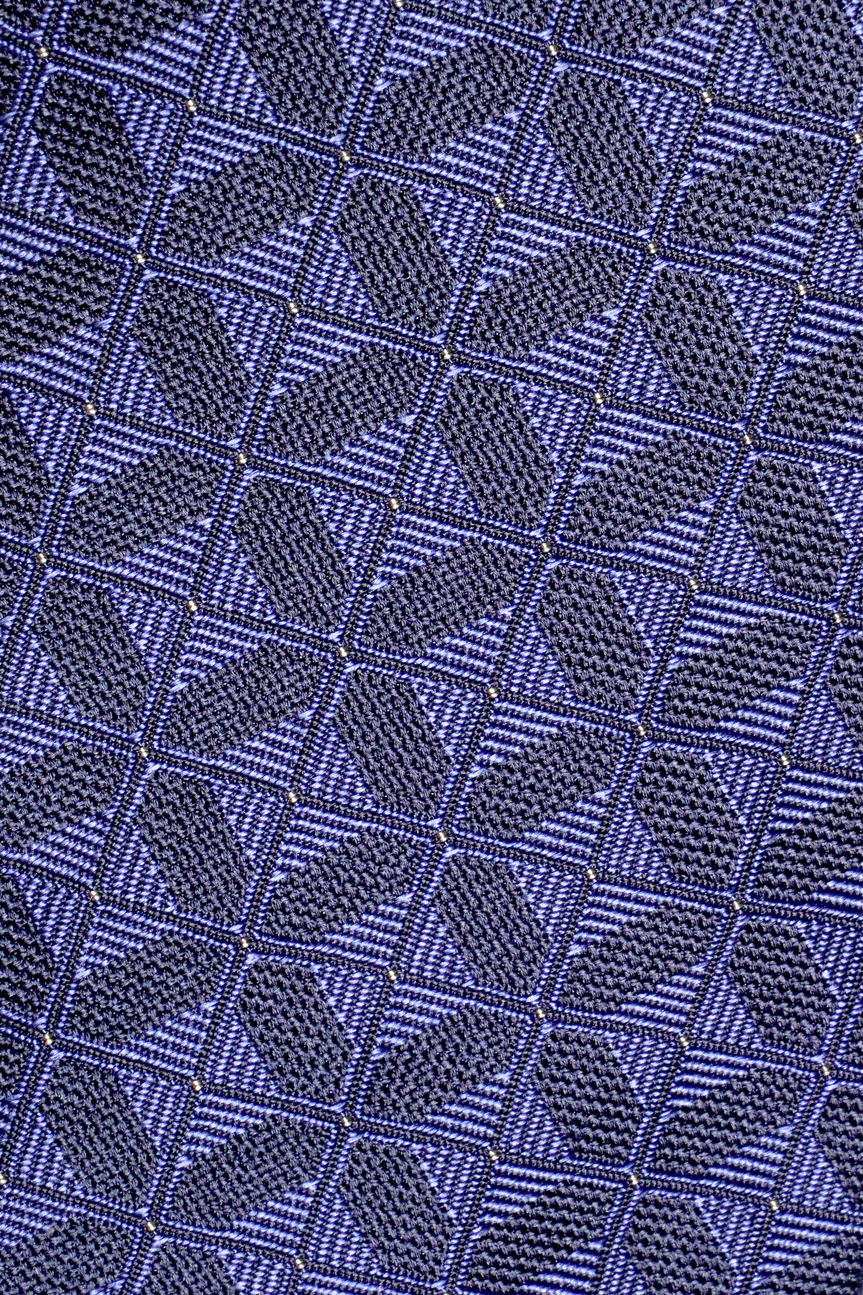 Alt view 1 Gordon Weave Tie in Navy