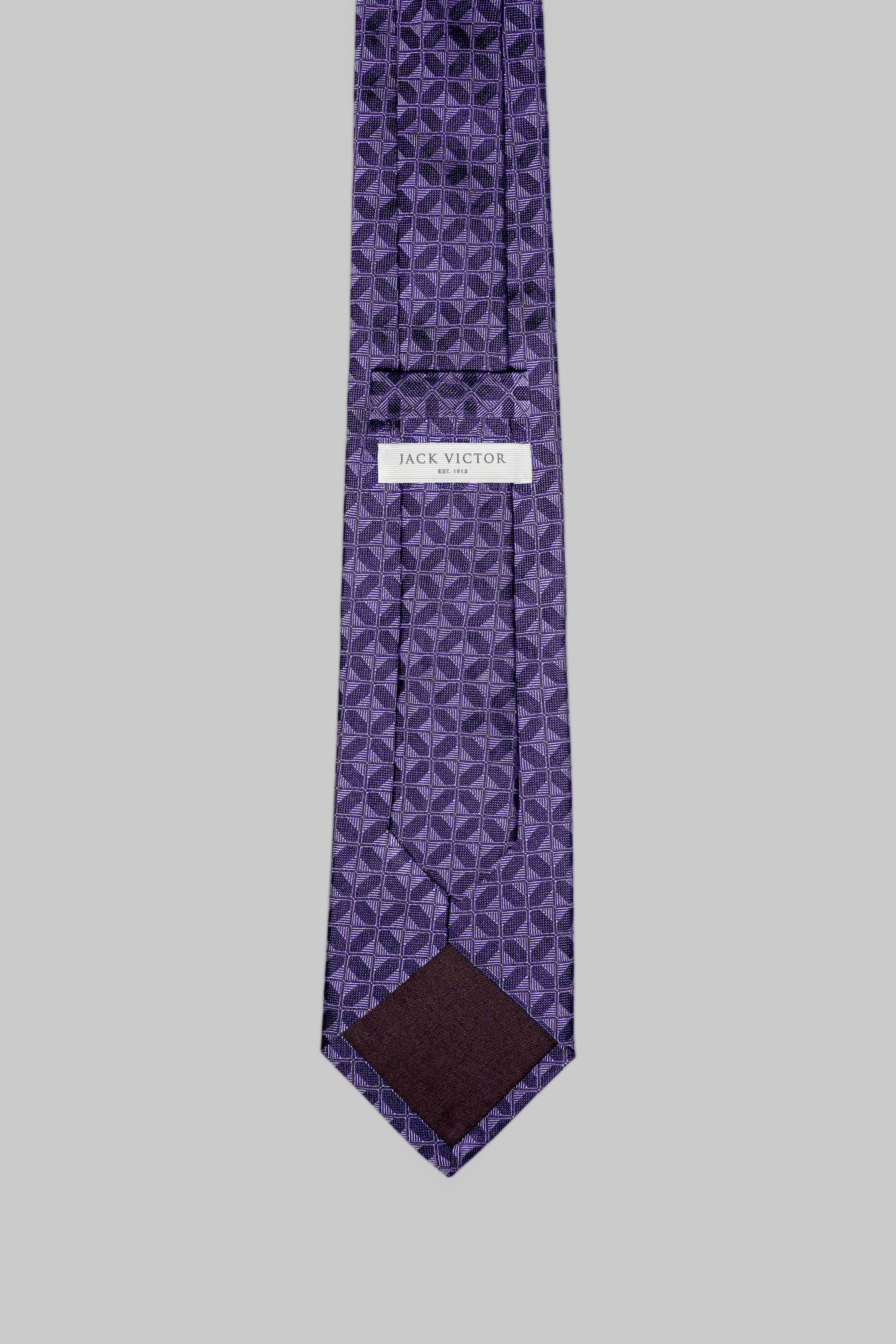 Alt view 4 Gordon Weave Tie in Purple