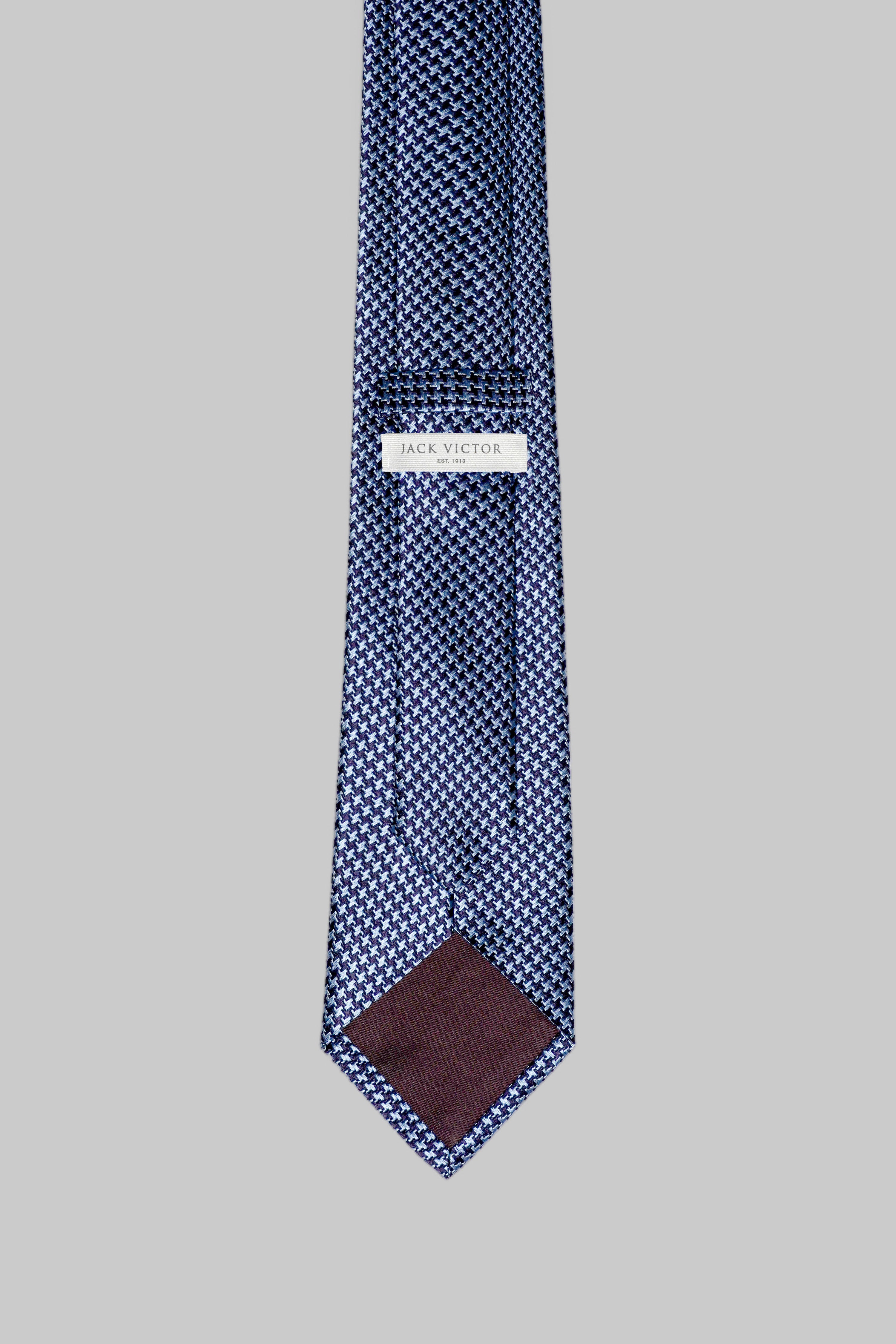 Alt view 2 Forden Houndstooth Tie in Blue