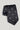 Navy tie with white micro geometric pattern woven throughout, displayed folded on neutral background.