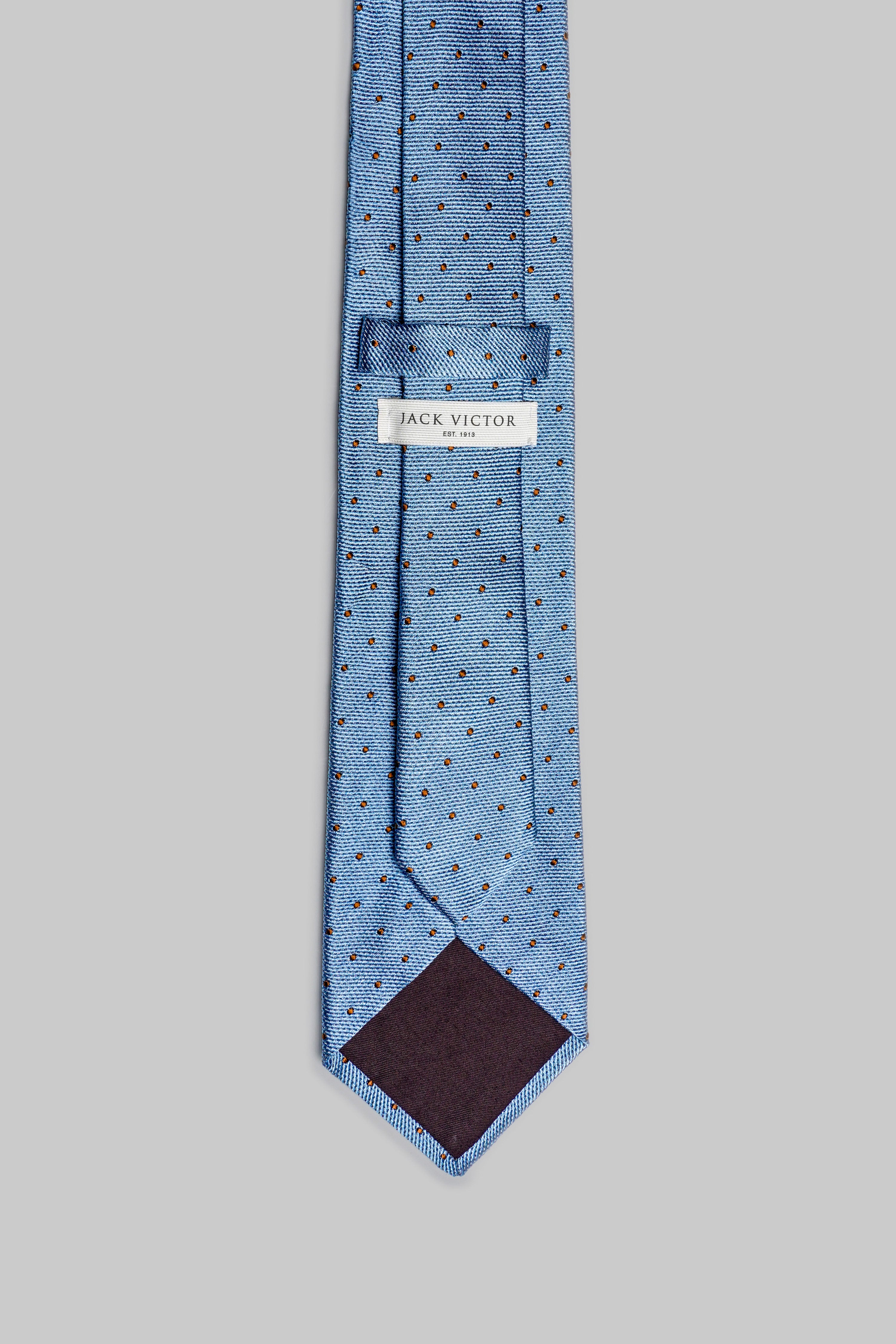 Image of Metcalfe Silk Tie in Blue-Jack Victor