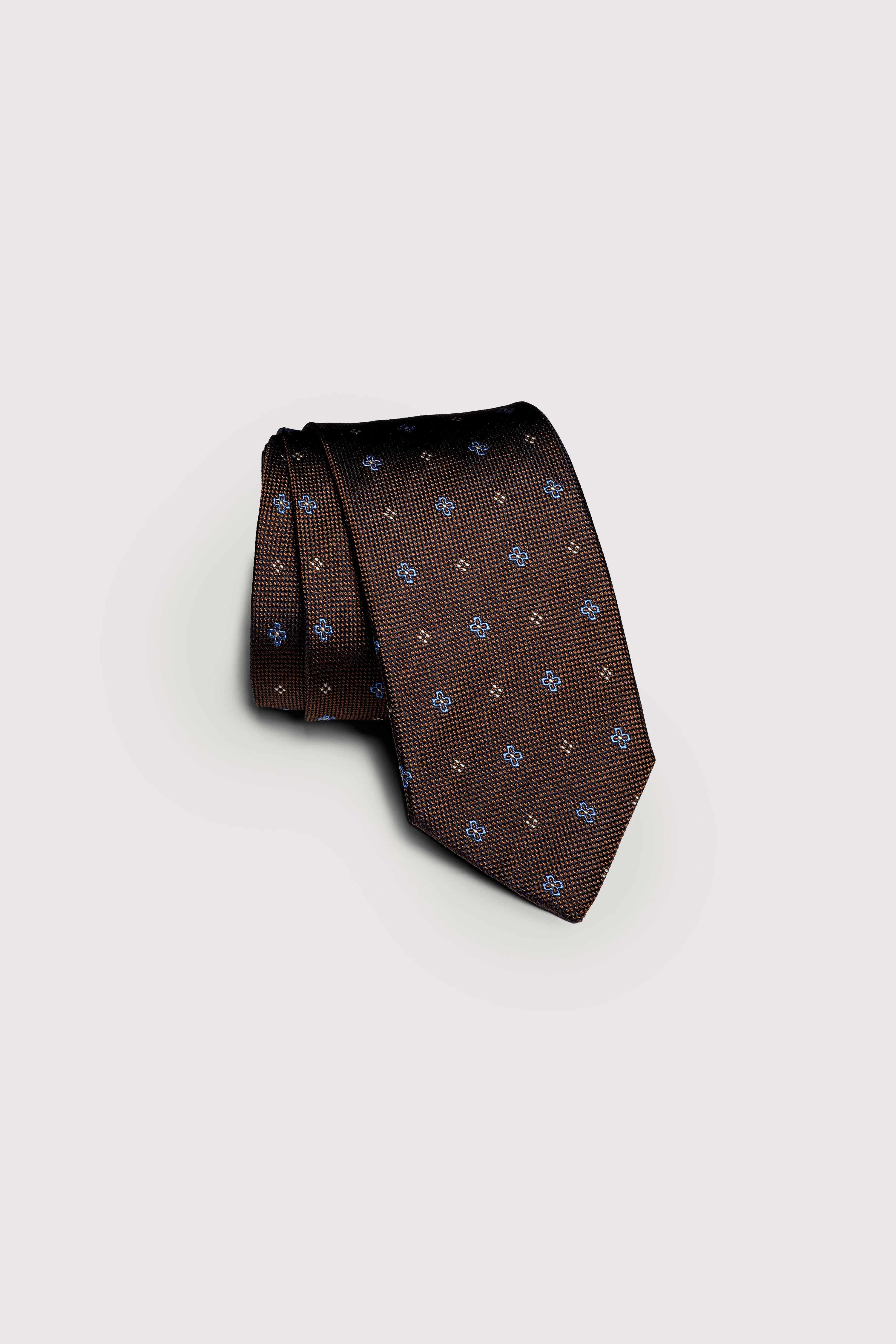 Jack Victor Men's St. George Silk Tie in Brown