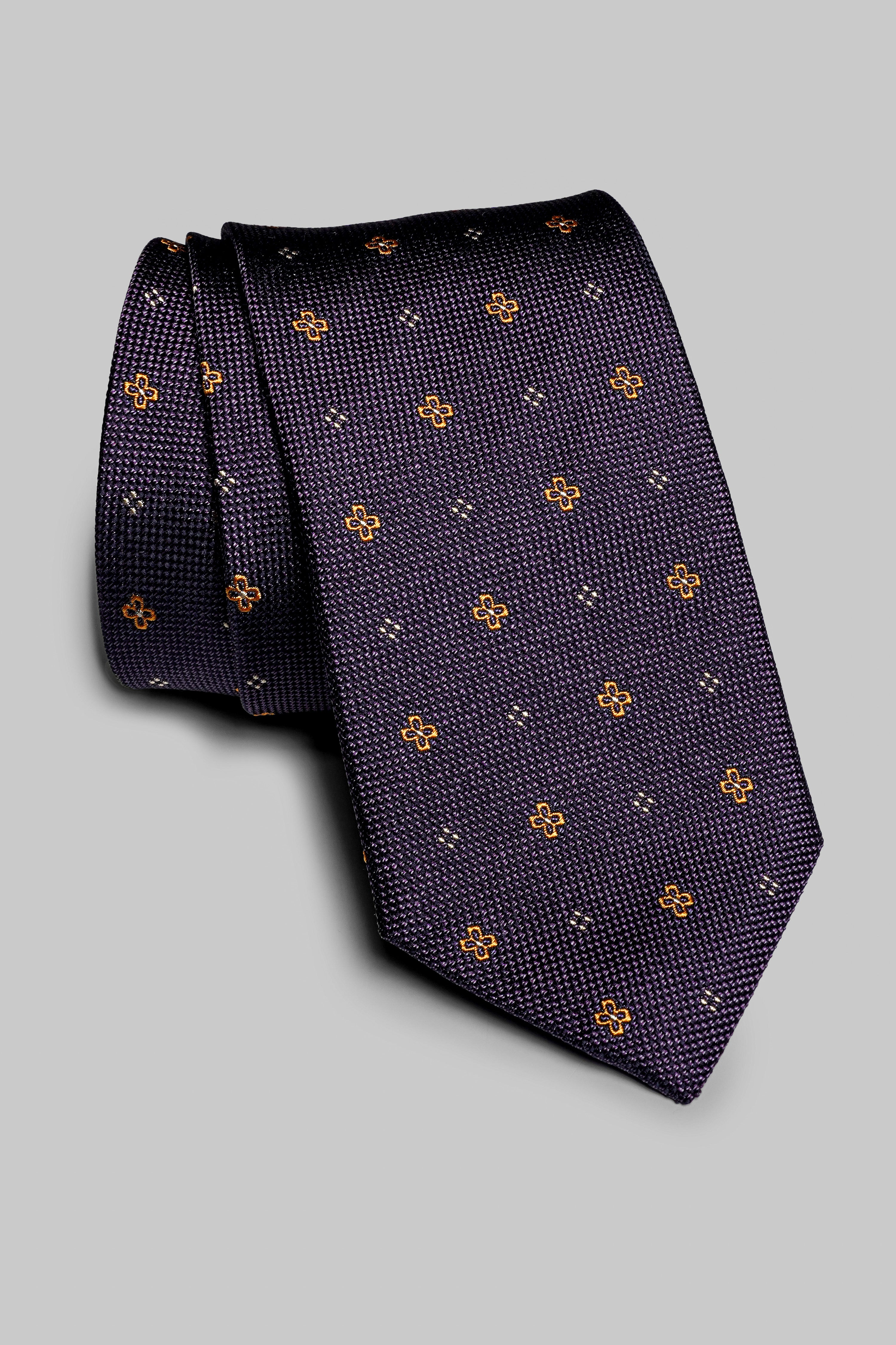 Alt view Purple Pattern Tie