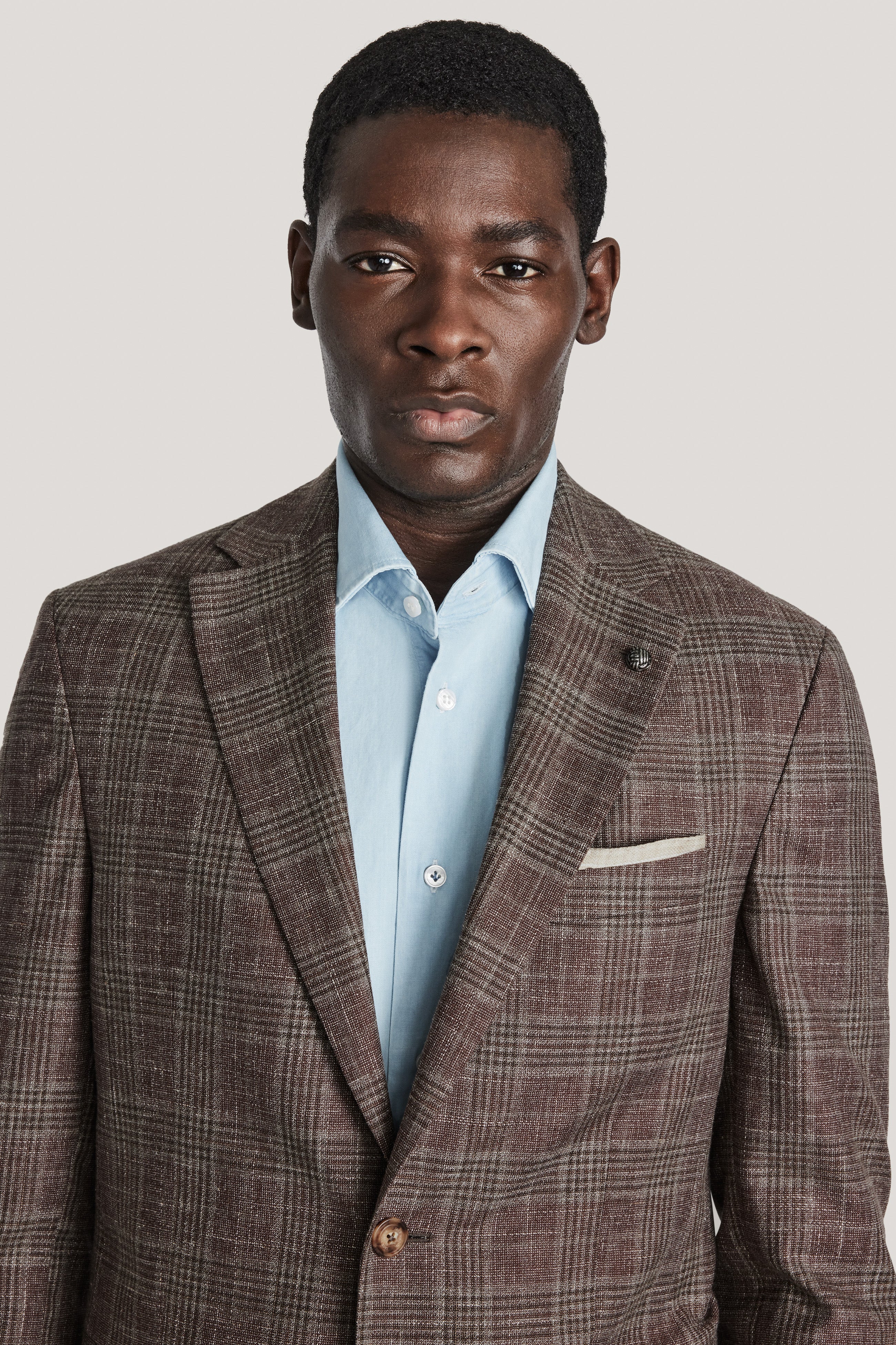 Midland Brown Plaid Blazer Midland Brown Plaid Blazer