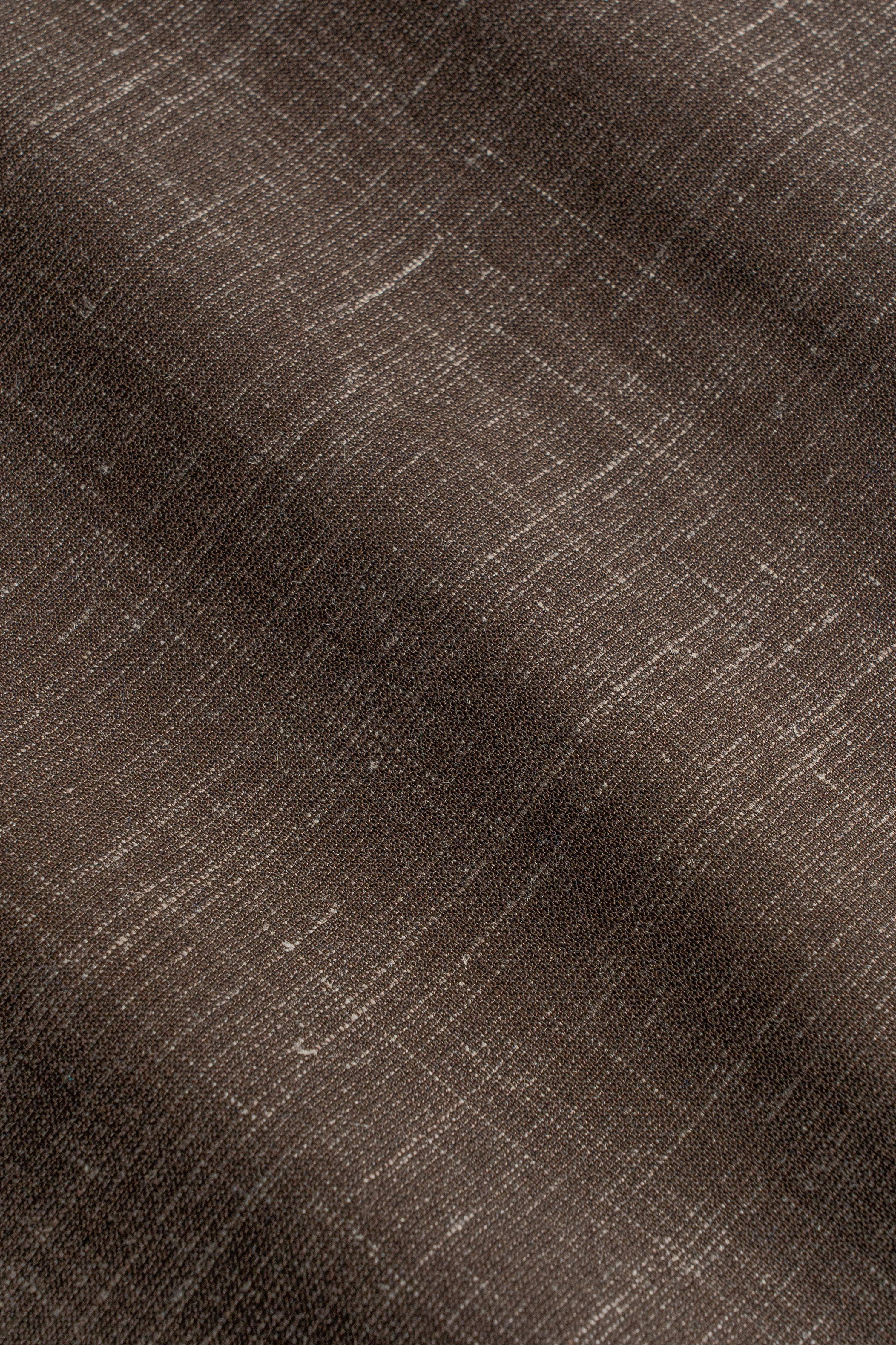 Alt view 1 Chocolate Brown Solid Melange Suit