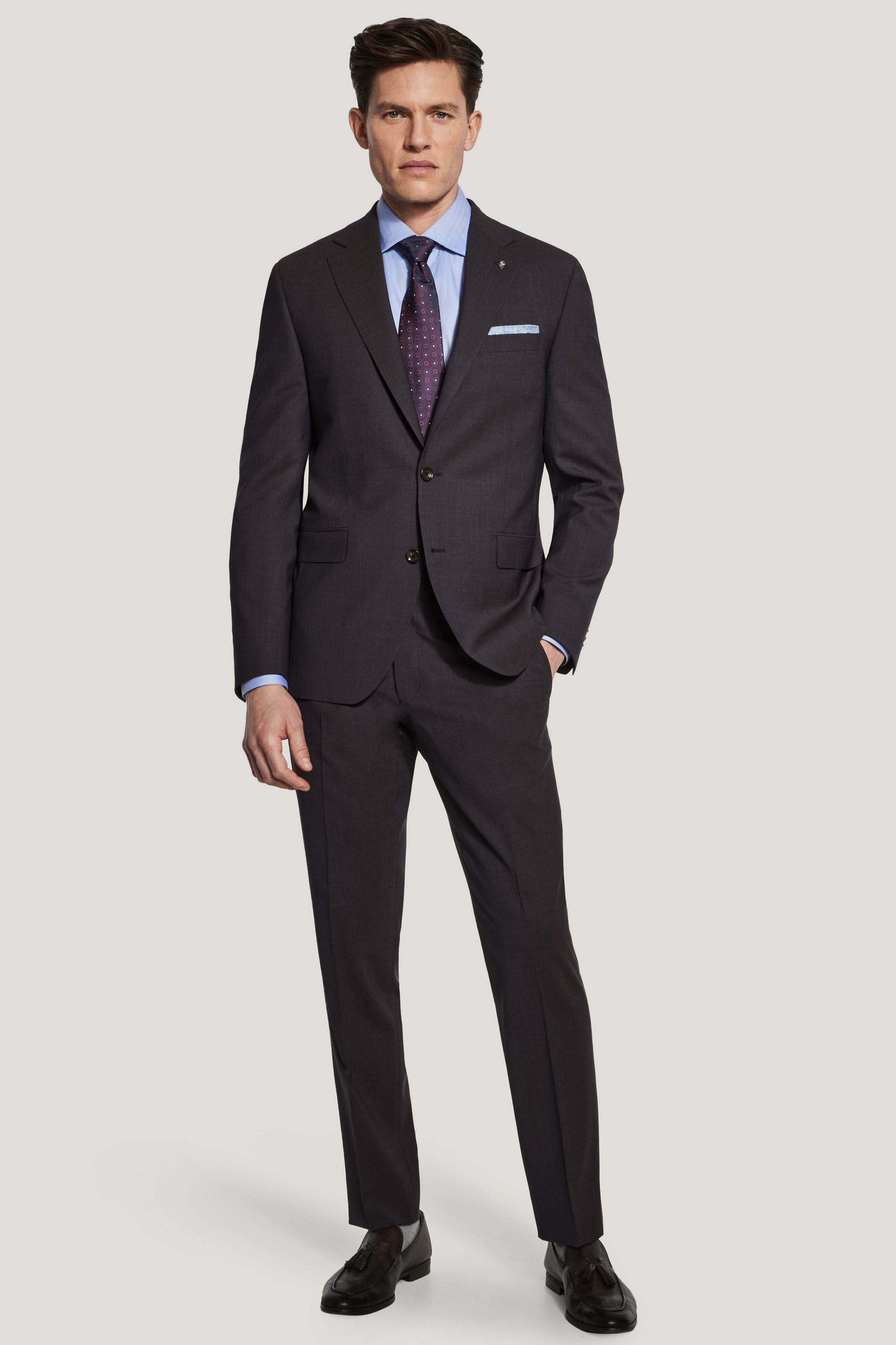 Alt view Dark Brown Stretch Suit