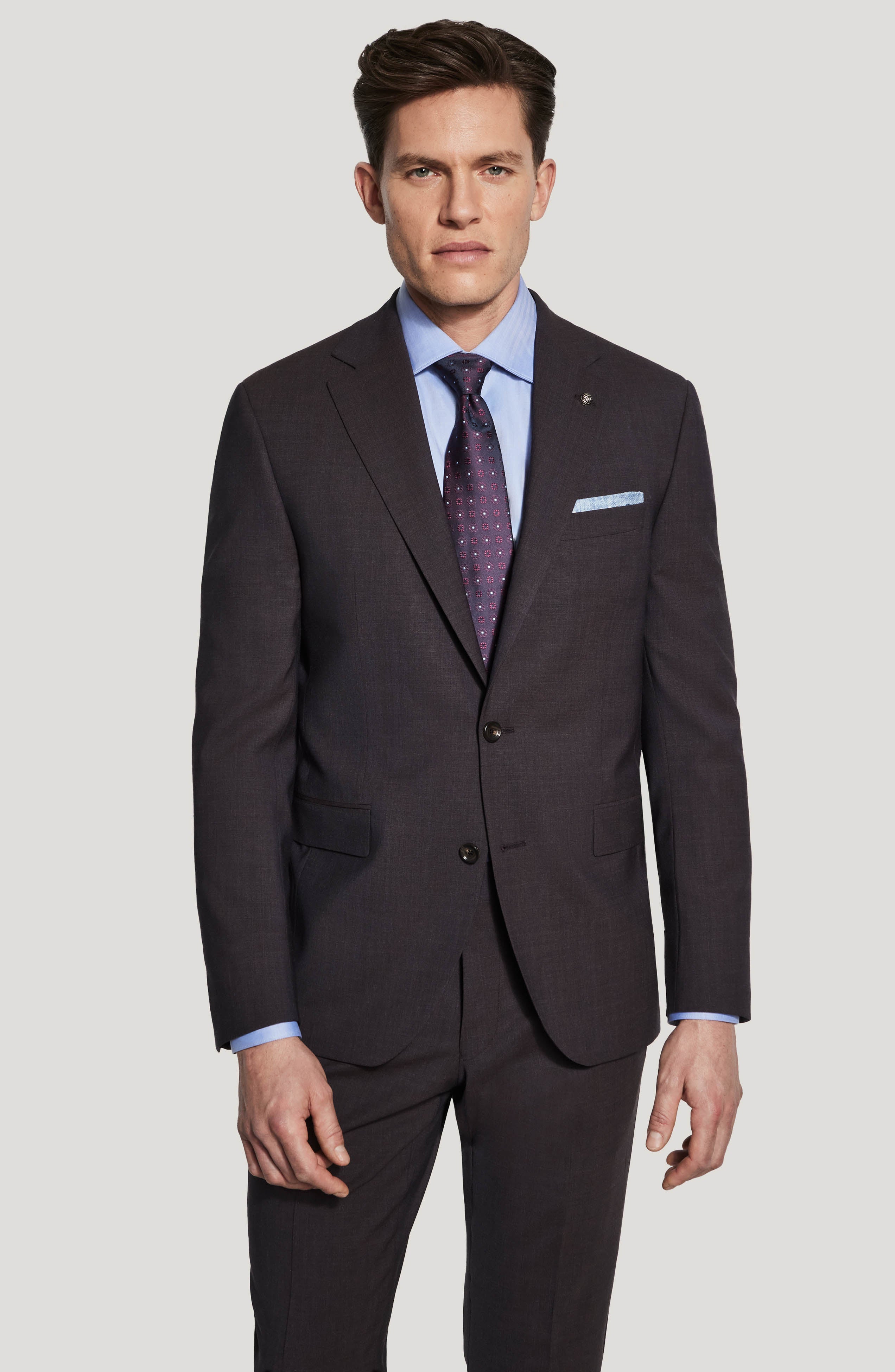 Alt view 1 Dark Brown Stretch Suit