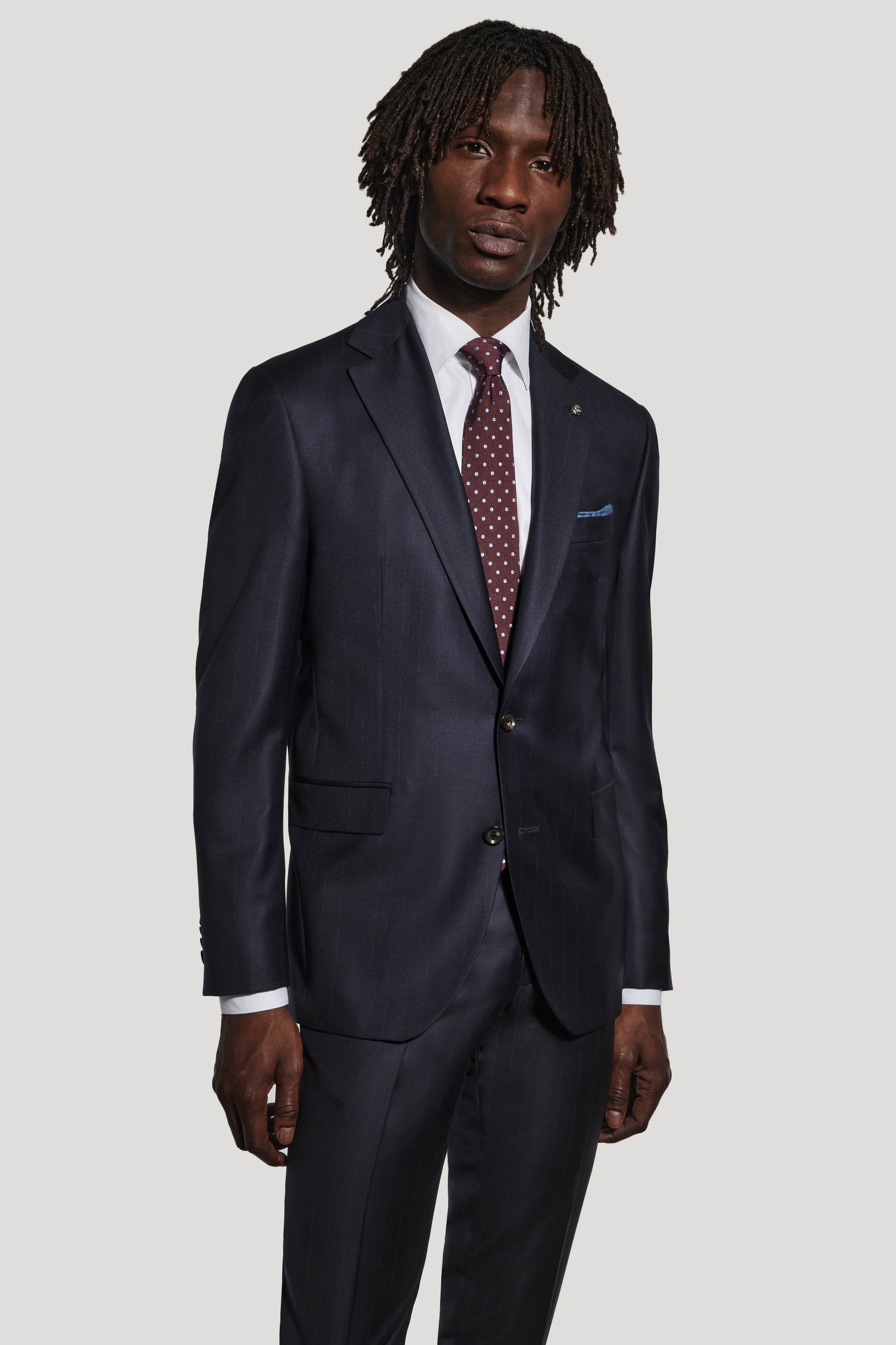 Alt view 1 Navy Pinstripe Suit