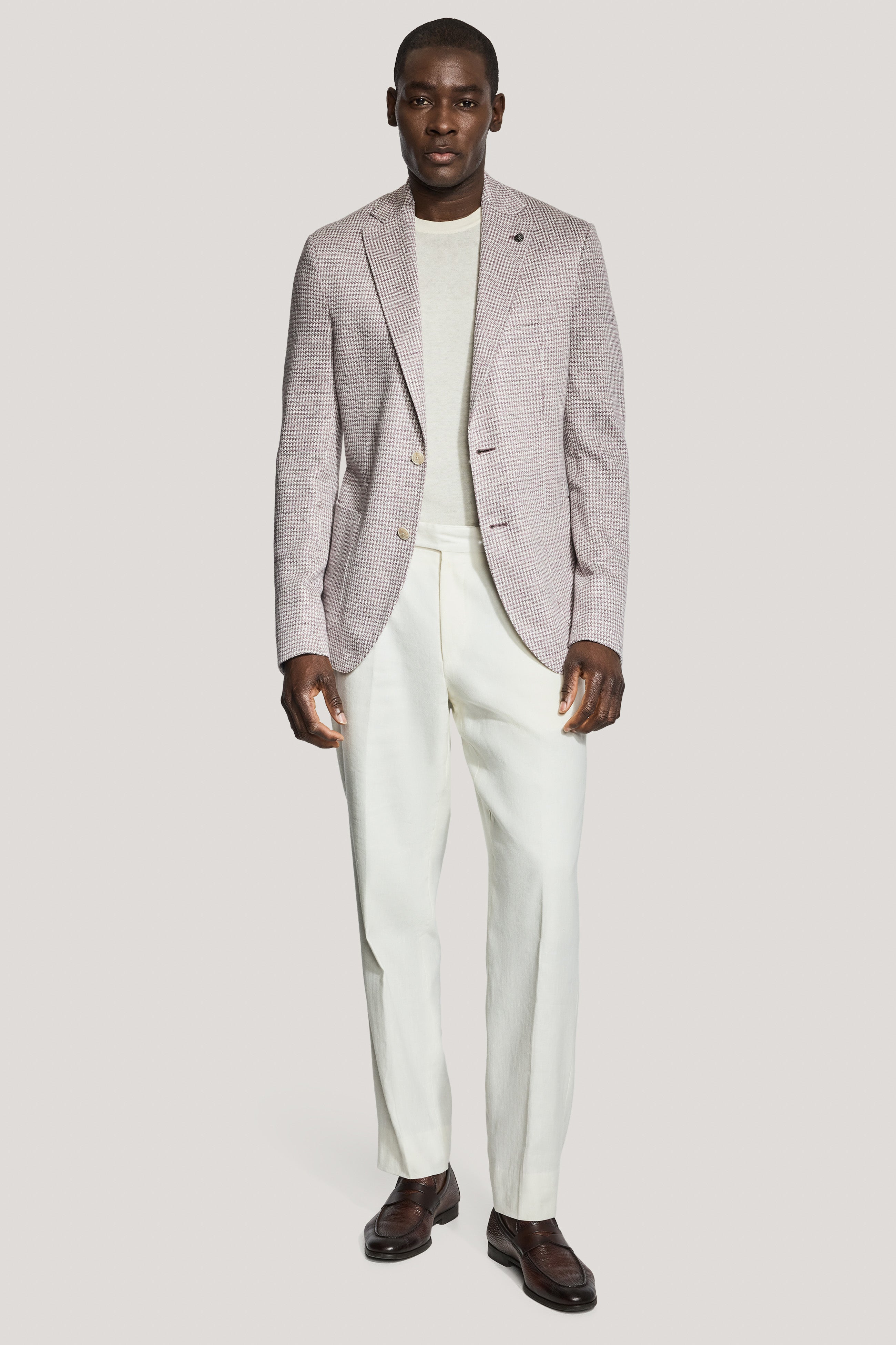 COMFORTWEAR™ Soft Lavender Houndstooth Blazer – Jack Victor