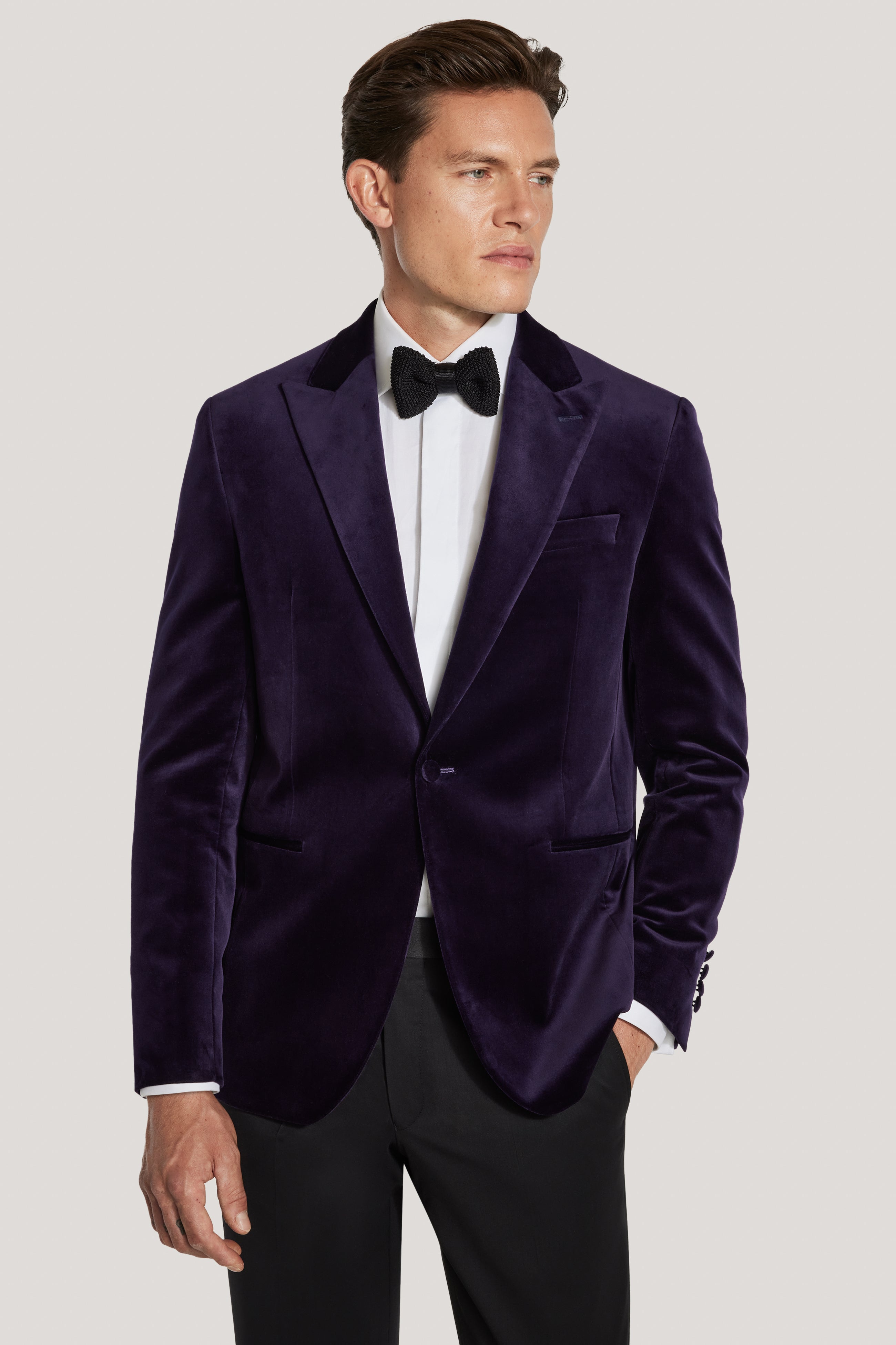 Alt view Aubergine Velvet Dinner Jacket