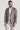 Alt view 1 Grey and Burnt Orange Plaid Blazer