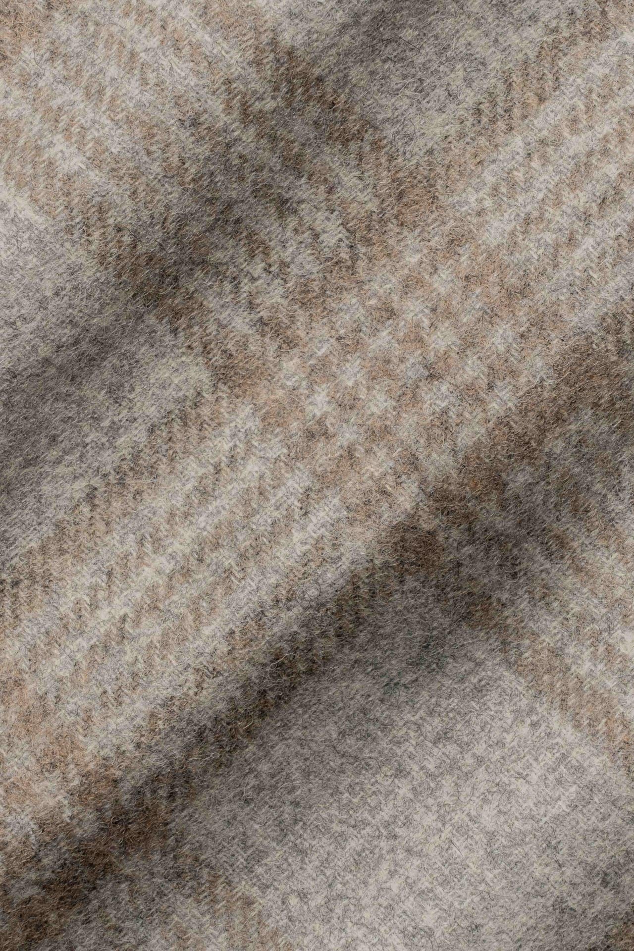 Alt view 1 Light Grey and Camel Plaid Blazer