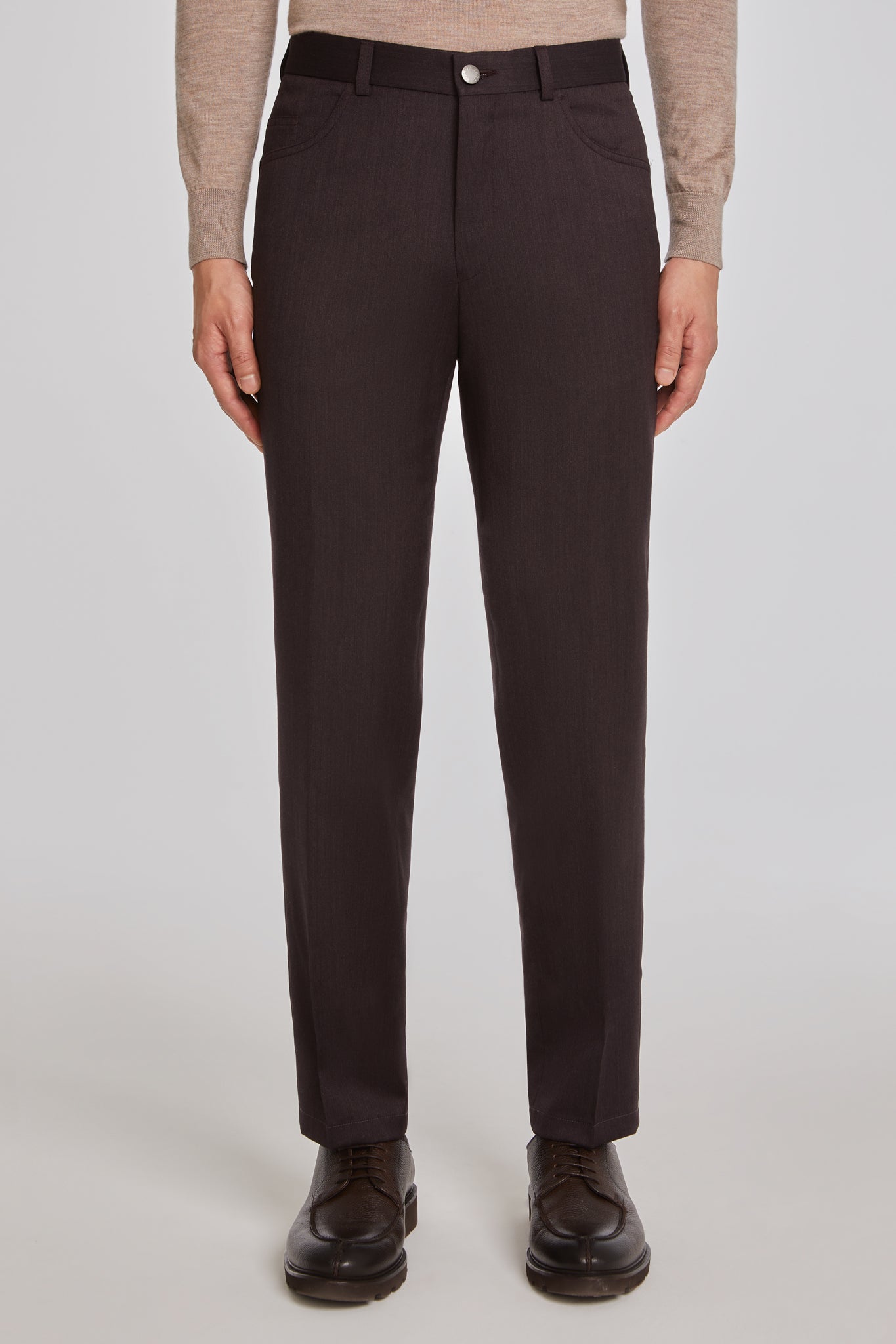 Berry Solid Sage 5-Pocket Pant-5PKT Pant-Jack Victor