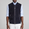 Navy Sutherland Suede Vest-Jacket-Jack Victor