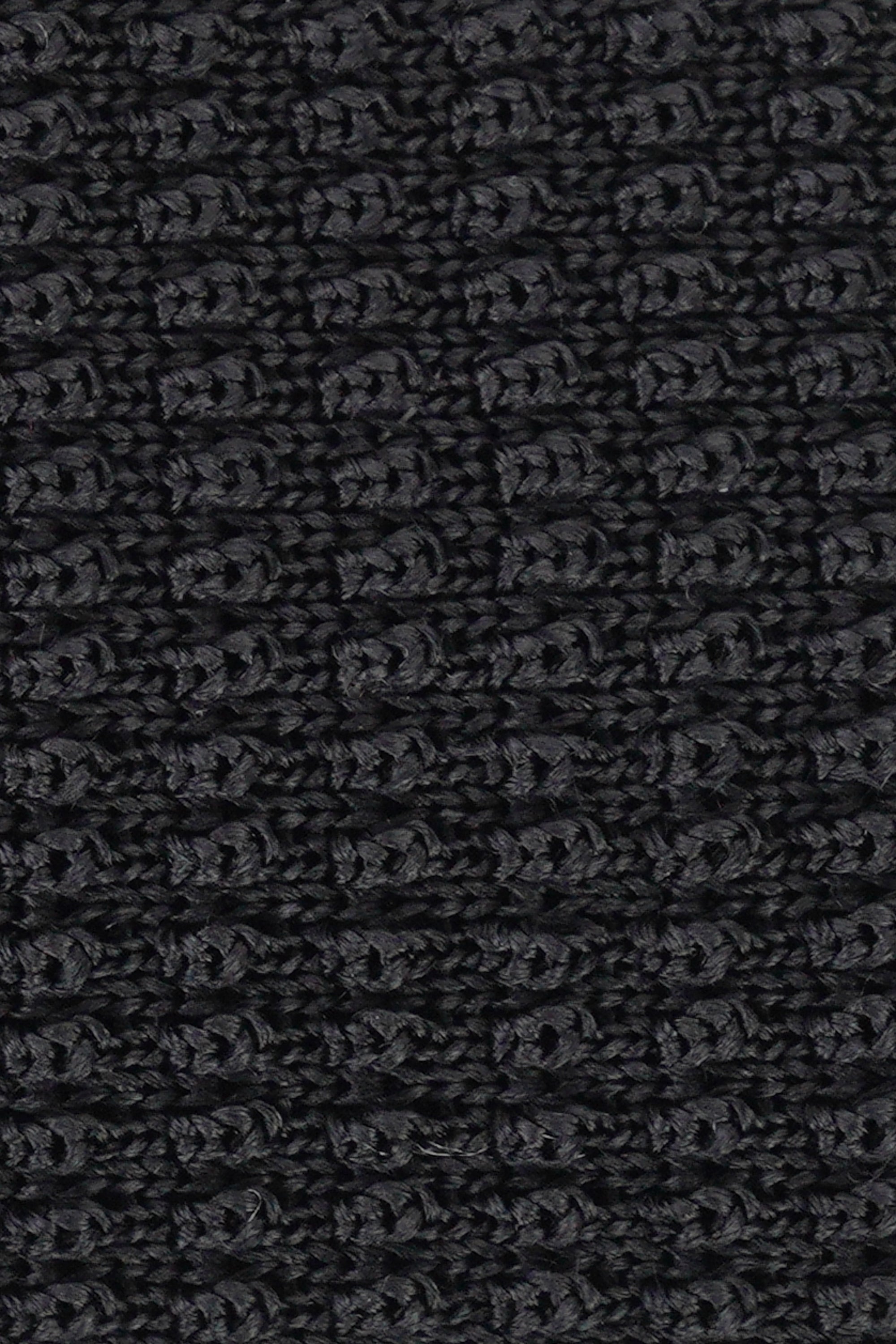 Black Silk Hudson Knitted Tie-Neck Tie-Jack Victor