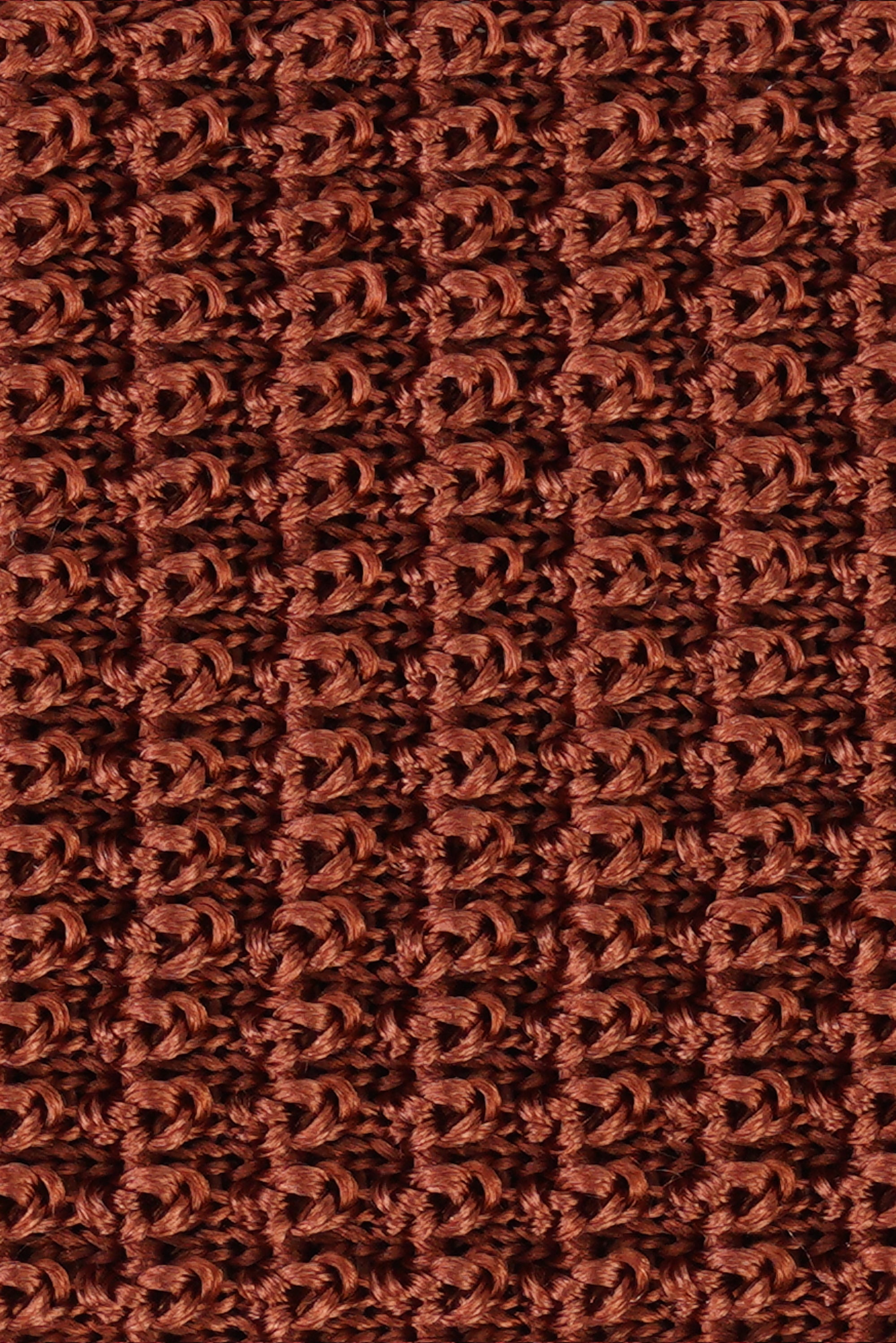 Image of Hudson Silk Knitted Tie in Orange-Jack Victor