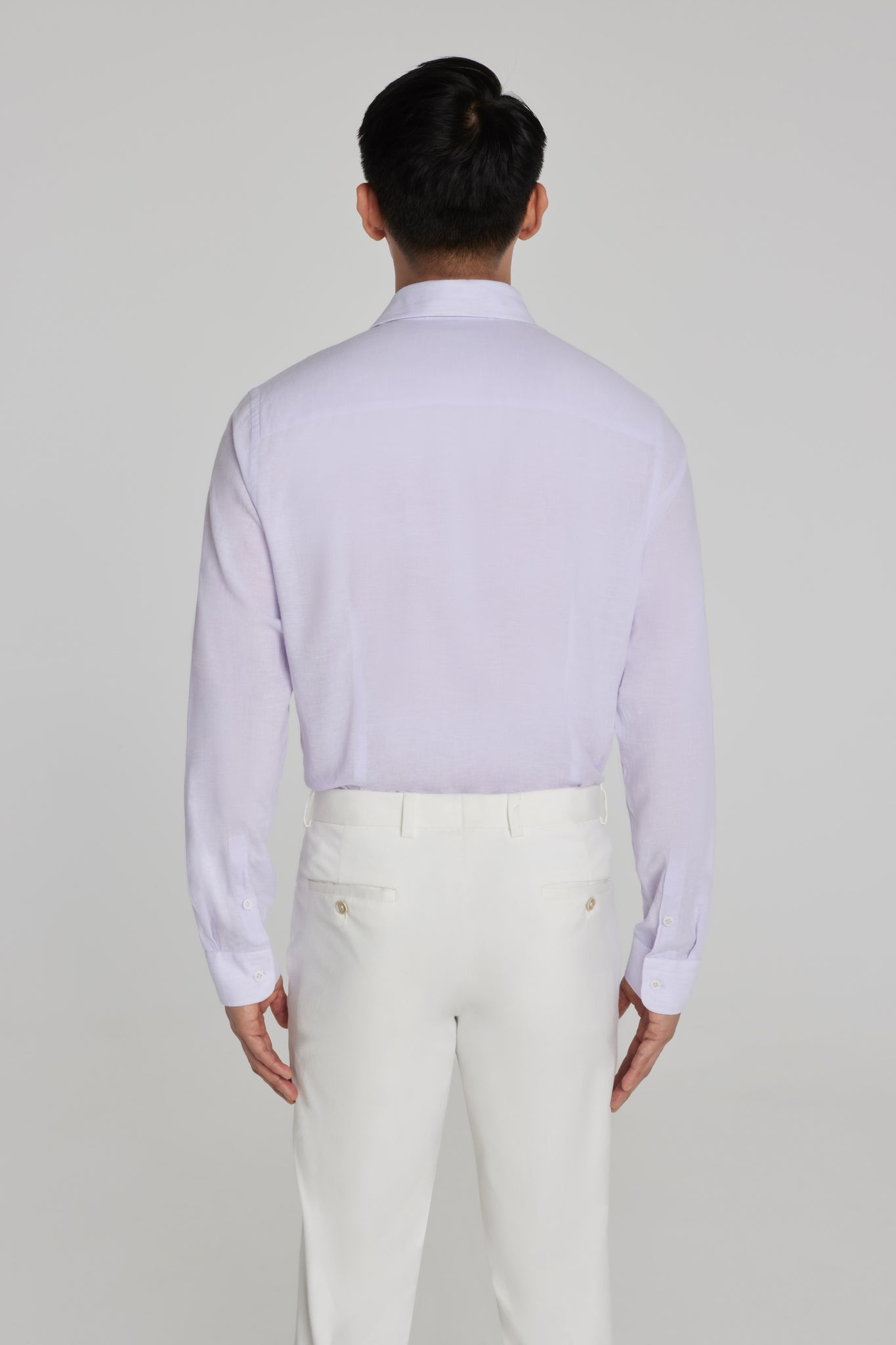 Alt view 5 Linen and Cotton Shirt in Lilac