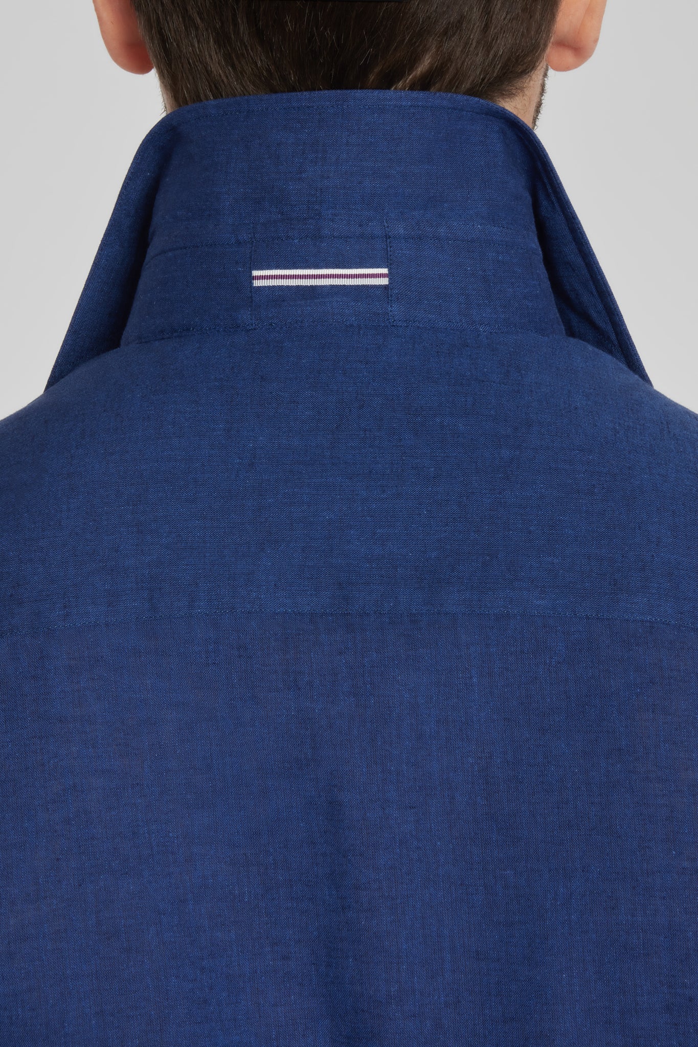 Alt view 3 Linen and Cotton Shirt in Navy