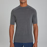 Grey SetiCo Cotton and Silk Knit Crew Neck-SS Tee-Jack Victor