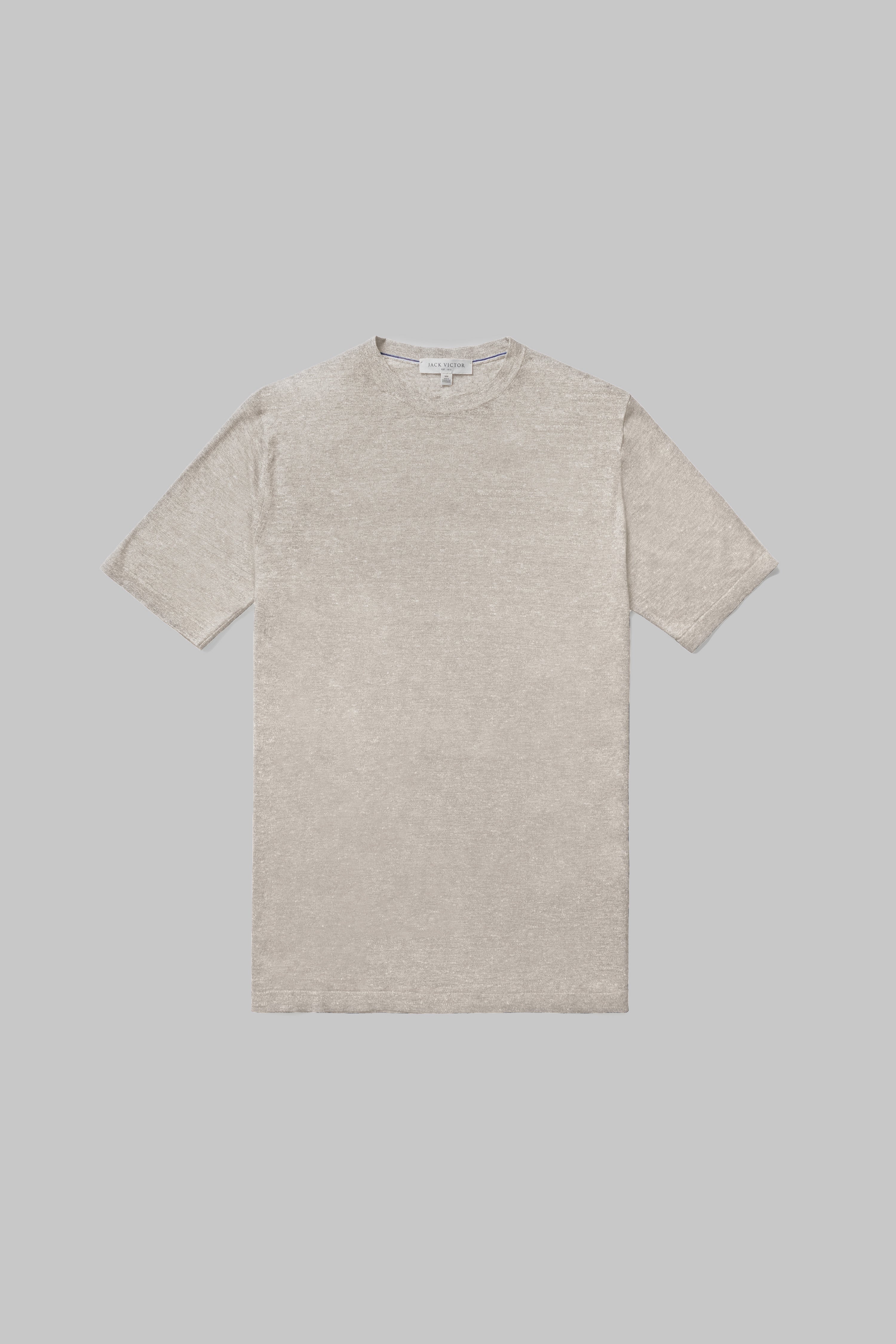 Alt view 6 Westmount Linen and Cotton Knit Crew Neck in Sand
